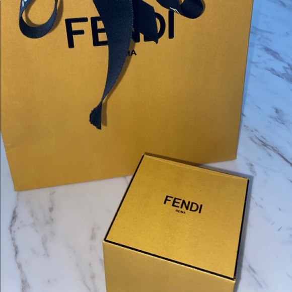 FENDI FF SILVER RING - Picture 6 of 6